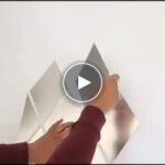 Spiegelaufkleber für die Wand (32 Stück) – video