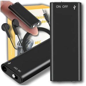 Mini-Diktiergerät mit Sprachaktivierung 8 GB