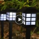 Solar-Wegebeleuchtung (6 Stück) – video