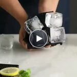 Silikonform für große Eiswürfel – video